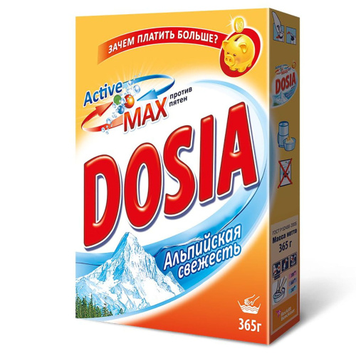 DOSIA порошок стир д/ручной стирки альпийская свежесть 365г